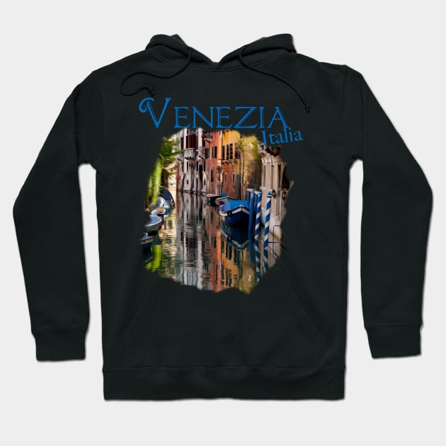 Venezia, Italia: Colourful Canal Hoodie by RaeTucker